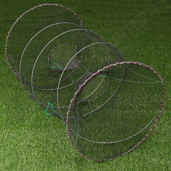 25-50cm Diameter Folding Fishing Net Cage Crabs Fish Crawdad Shrimp Bait Trap Cast Dip Case Fishing Tools 25-50cm Diameter Folding Fishing Net Cage Crabs Fish Crawdad Shrimp Bait Trap Cast Dip Case Fishing Tools