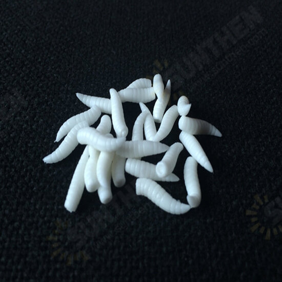 25 Pcs 16MM Soft Silicone Noctilucent Fishing Lure Worms Grub with Taste