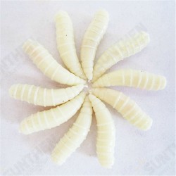 25 Pcs 16MM Soft Silicone Noctilucent Fishing Lure Worms Grub with Taste