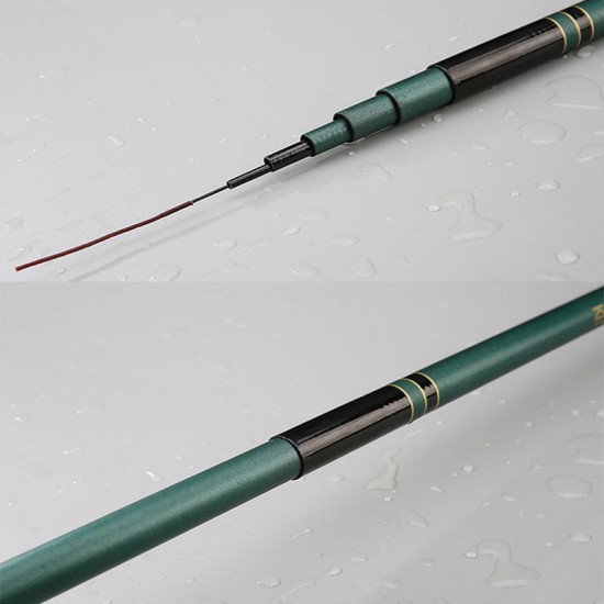 2.7-7.2M Glass Fiber Stream Hand Fishing Pole Telescopic Spinning Fishing Rod Freshwater