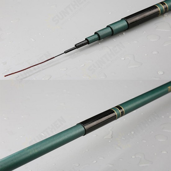 2.7-7.2M Glass Fiber Stream Hand Fishing Pole Telescopic Spinning Fishing Rod Freshwater