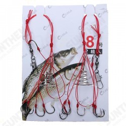 2PCS 6Hooks High Carbon Steel Fishing Hooks Explosion Hooks 2PCS 6Hooks High Carbon Steel Fishing Hooks Explosion Hooks
