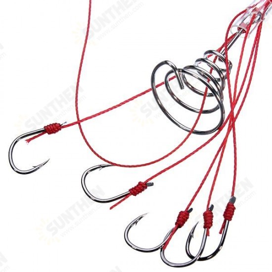 2PCS 6Hooks High Carbon Steel Fishing Hooks Explosion Hooks