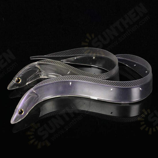 2pcs/set Transparent White Squid Ribbonfish Lure Fishing Lure Bulit-in Reflector Sea Fishing 2pcs/set Transparent White Squid Ribbonfish Lure Fishing Lure Bulit-in Reflector Sea Fishing