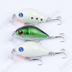 3PCS 5cm 7g Fishing Hard Baits Rock Fishing Lures Noctilucent Artificial Crankbaits 3D Eyes