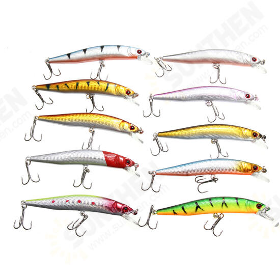 48PCS Mixed Models Fishing Lures Multicolours Minnow Lure Crankbaits Tackle Set