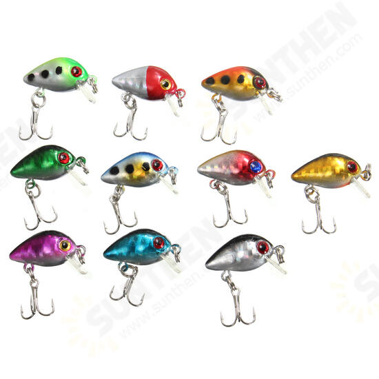 48PCS Mixed Models Fishing Lures Multicolours Minnow Lure Crankbaits Tackle Set