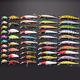 48PCS Mixed Models Fishing Lures Multicolours Minnow Lure Crankbaits Tackle Set