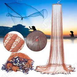 4.8m American Style Brown Cast Network Saltwater Bait Casting Strong Nylon Line With Sinker