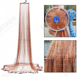 4.8m American Style Brown Cast Network Saltwater Bait Casting Strong Nylon Line With Sinker