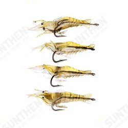 4cm Shrimp Fishing Soft Prawn Lure Hook Tackle Bait Fishing Lures 4cm Shrimp Fishing Soft Prawn Lure Hook Tackle Bait Fishing Lures