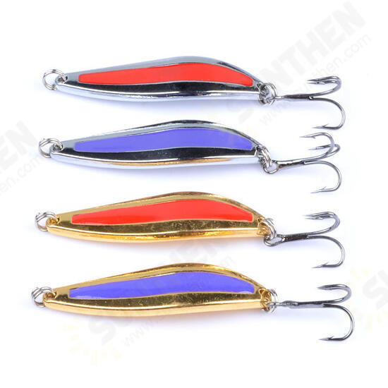 4pcs/set 4.3-5.5cm 5-10g Fishing Lure Metal Sequins Spoon Hard Baits Fresh Saltwater Fishing