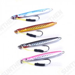 4pcs/set 8CM 30G Metal Lead Head Jigs Squid Saltwater Deep Sea Artificial Fishing Lure