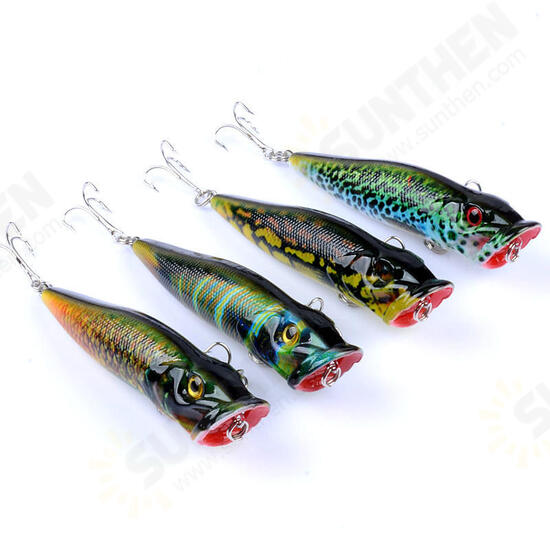 4pcs/set 9.5cm 12g Fishing Lure Topwater Popper Wobblers Crankbaits Artificial Hard Baits 4pcs/set 9.5cm 12g Fishing Lure Topwater Popper Wobblers Crankbaits Artificial Hard Baits