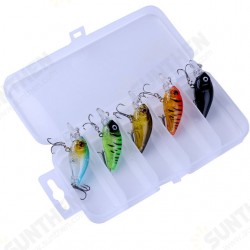 5 Pcs 4.5cm Fishing Lures Floating Bait Crank-bait Fishing Tackle with Storage Box 5 Pcs 4.5cm Fishing Lures Floating Bait Crank-bait Fishing Tackle with Storage Box