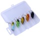 5 Pcs 4.5cm Fishing Lures Floating Bait Crank-bait Fishing Tackle with Storage Box