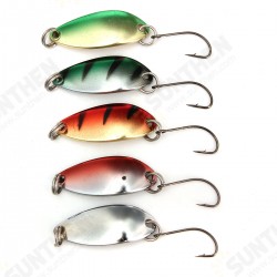 5PCS 3G 30CM Spinner Spoon Fishing Lure Metal Lures Colorful Hard Baits 5PCS 3G 30CM Spinner Spoon Fishing Lure Metal Lures Colorful Hard Baits