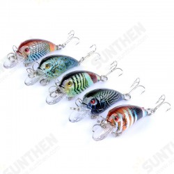 5PCS 4.5cm 4.2g Fishing Lures Rock Fishing Hard Bait Lures Bass Crankbaits Bait