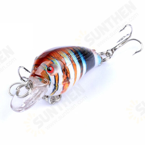 5PCS 4.5cm 4.2g Fishing Lures Rock Fishing Hard Bait Lures Bass Crankbaits Bait