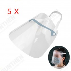 5PCS Adjustable Transparent Anti Splash Dust-proof Protect Full Face Covering Safety Mask Visor Shield 5PCS Adjustable Transparent Anti Splash Dust-proof Protect Full Face Covering Safety Mask Visor Shield