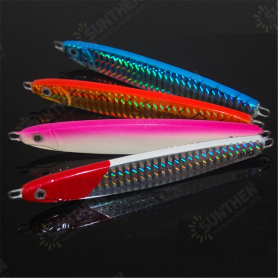 5Pcs/Set Deep Sea Fishing Lure Spoon Jig Lead Spinner Metal Crankbait Hook