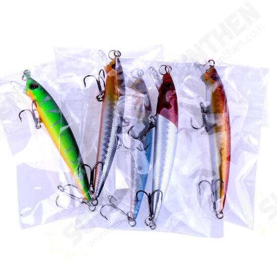 5pcs/set 8.5cm 6g Minnow Fishing Lure Wobbler Isca Artificial 3D Eye Swim Hard Bait