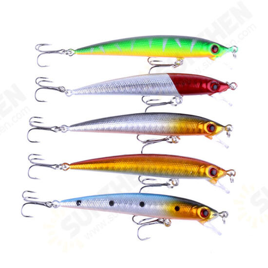 5pcs/set 8.5cm 6g Minnow Fishing Lure Wobbler Isca Artificial 3D Eye Swim Hard Bait