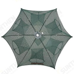 6 Hole Automatic Fishing Net Folding Shrimp Fish Fishing Bait Trap Mesh 6 Hole Automatic Fishing Net Folding Shrimp Fish Fishing Bait Trap Mesh
