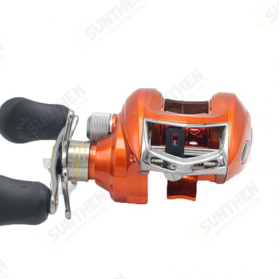 6.3:1 12+1BB Metal Baitcasting Fishing Reel Left / Right Hand Lure Fishing Reel