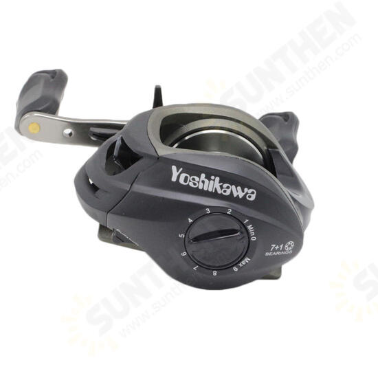 6.3:1 7+1BB Magnetic Brake Baitcasting Fishing Reel Left / Right Hand Casting Fishing Reel 6.3:1 7+1BB Magnetic Brake Baitcasting Fishing Reel Left / Right Hand Casting Fishing Reel
