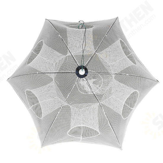 6/8/16 Holes White Foldable Big Fishing Net Lobster Trap Crabs Trap Prawn Cage Folding Prawn Cage Fishing Gear Fishing Trap Shrimp Trap 6/8/16 Holes White Foldable Big Fishing Net Lobster Trap Crabs Trap Prawn Cage Folding Prawn Cage Fishing Gear Fishing Trap Shrimp Trap