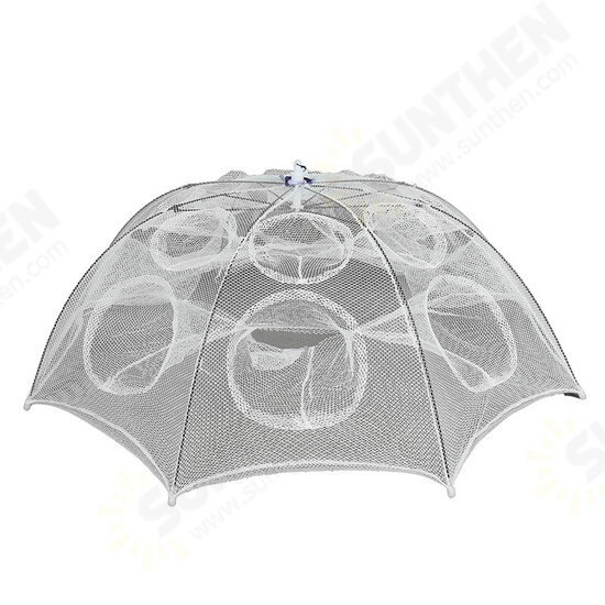 6/8/16 Holes White Foldable Big Fishing Net Lobster Trap Crabs Trap Prawn Cage Folding Prawn Cage Fishing Gear Fishing Trap Shrimp Trap 6/8/16 Holes White Foldable Big Fishing Net Lobster Trap Crabs Trap Prawn Cage Folding Prawn Cage Fishing Gear Fishing Trap Shrimp Trap