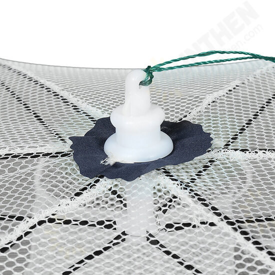 6/8/16 Holes White Foldable Big Fishing Net Lobster Trap Crabs Trap Prawn Cage Folding Prawn Cage Fishing Gear Fishing Trap Shrimp Trap