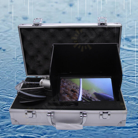 7'' IPS Screen HD Visible Fish Finder Set Underwater Fishing Camera With 12pcs Night Vision Light For Sea Fishing