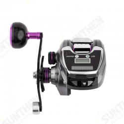 8.0:1 18+1 Fishing Reel Left / Right Hand High Speed Ratio Bait-casting Reel Fishing Tackle Gear Solar/USB Rechargeable Digital Display
