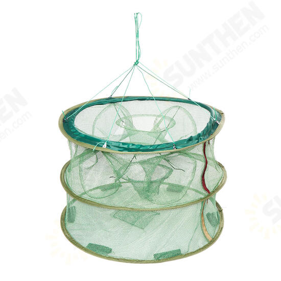 8/9/13/15 Holes Foldable Double Layer Fishing Net Fish Shrimp Fishing Trap Cast Net 8/9/13/15 Holes Foldable Double Layer Fishing Net Fish Shrimp Fishing Trap Cast Net