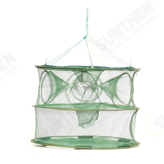 8/9/13/15 Holes Foldable Double Layer Fishing Net Fish Shrimp Fishing Trap Cast Net 8/9/13/15 Holes Foldable Double Layer Fishing Net Fish Shrimp Fishing Trap Cast Net