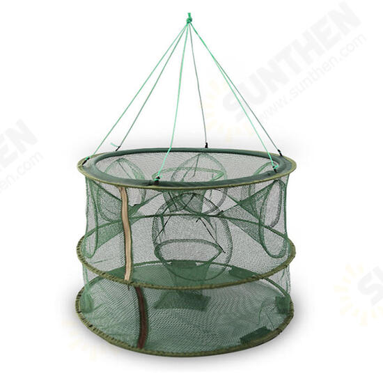 8/9/13/15 Holes Foldable Double Layer Fishing Net Fish Shrimp Fishing Trap Cast Net 8/9/13/15 Holes Foldable Double Layer Fishing Net Fish Shrimp Fishing Trap Cast Net