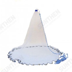 8ft-16ft Mono Mesh 0.75/1LB Cast Net Salt Water Bait Fishing Casting Net Sinker 8ft-16ft Mono Mesh 0.75/1LB Cast Net Salt Water Bait Fishing Casting Net Sinker