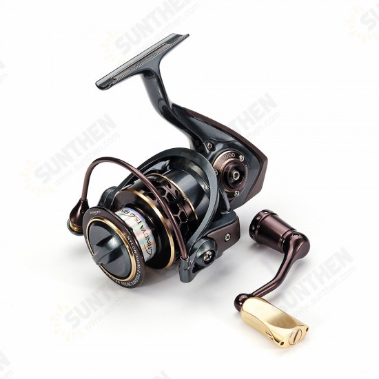 9+1BB 5.2:1 Fishing Reel Metal 3000 Spinning Fishing Wheel With Spare Spool