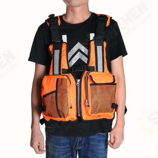 Adjustable Universal Life Jacket Fishing Swimming Vest Sailing Kayak Vest 70N Buoyancy Fishing Apparels