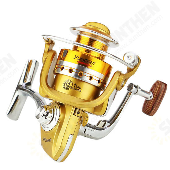 BE2000-5000 5.5:1 12+1BB Gapless Full Metal Spinning Reel Left/Right Hand Sea Fishing Reel