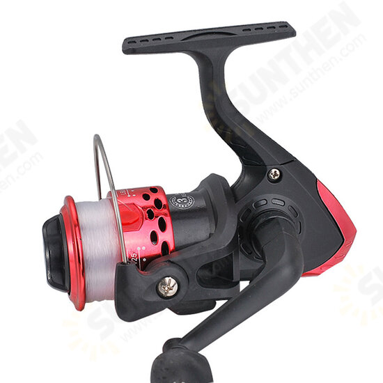 BH200 5.2:1 Fishing Reel Plastic Spinning Fishing Wheel With Fishing Line