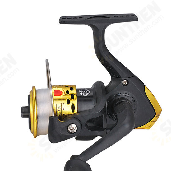 BH200 5.2:1 Fishing Reel Plastic Spinning Fishing Wheel With Fishing Line