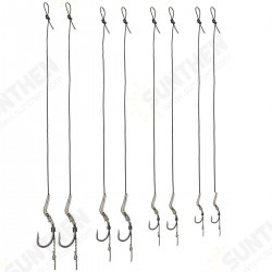 CR-G004 MOSODO 2PCS 2 4 6 8# High Carbon Steel Fishing Hook Freshwater Fishing Hooks