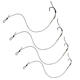 CR-G004 MOSODO 2PCS 2 4 6 8# High Carbon Steel Fishing Hook Freshwater Fishing Hooks