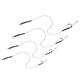 CR-K004 2PCS 2# 4# 6# 8# High Carbon Steel Hair Rigs Barbed Carp Fishing Hook Lead PE Wire Freshwater Fishing