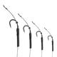 CR-K004 2PCS 2# 4# 6# 8# High Carbon Steel Hair Rigs Barbed Carp Fishing Hook Lead PE Wire Freshwater Fishing