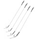 CR-K004 2PCS 2# 4# 6# 8# High Carbon Steel Hair Rigs Barbed Carp Fishing Hook Lead PE Wire Freshwater Fishing