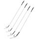 CR-K004 2PCS 2# 4# 6# 8# High Carbon Steel Hair Rigs Barbed Carp Fishing Hook Lead PE Wire Freshwater Fishing